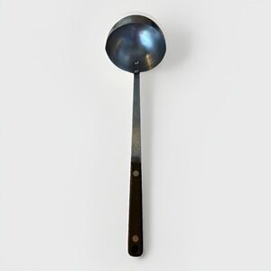 Vintage Flint Arrowhead Stainless Steel Black Handle Ladle Utensil